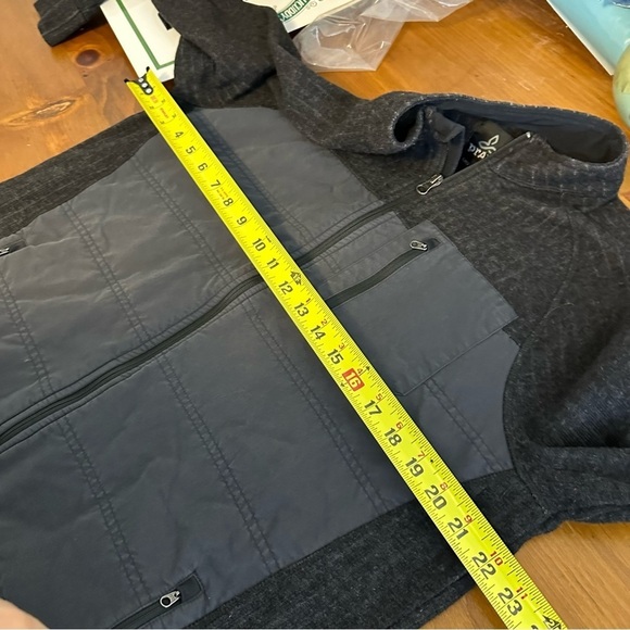 prAna Appian Recycled Wool Blend Full Zip Sweater Jacket Mens Size Large - Picture 8 of 9